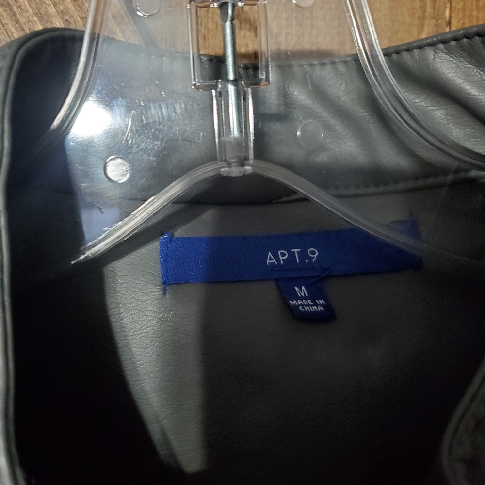 Gray Apt. 9 Medium Leather Jacket - image 2